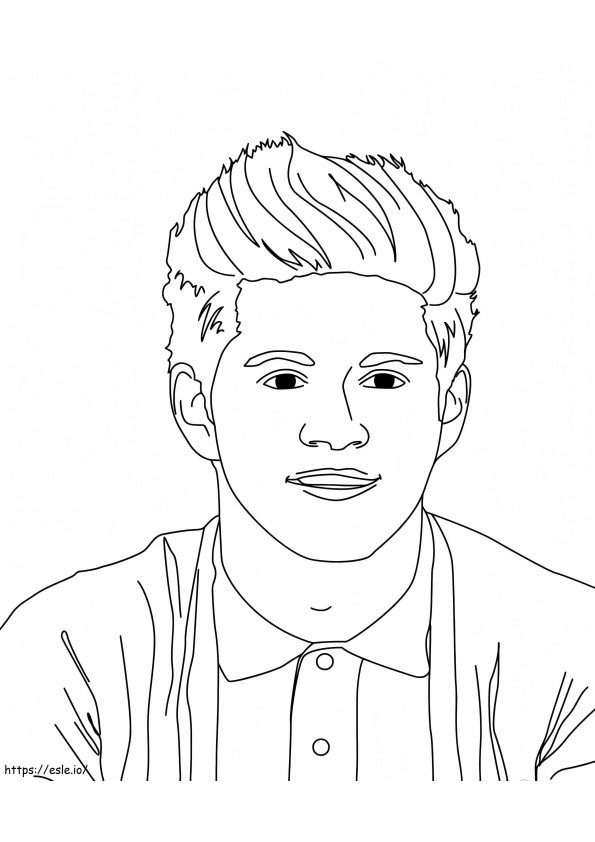 Niall Horan One Direction 1 coloring page