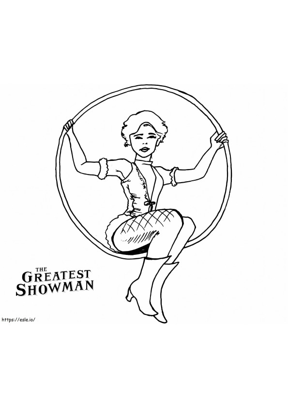 Anne The Greatest Showman coloring page