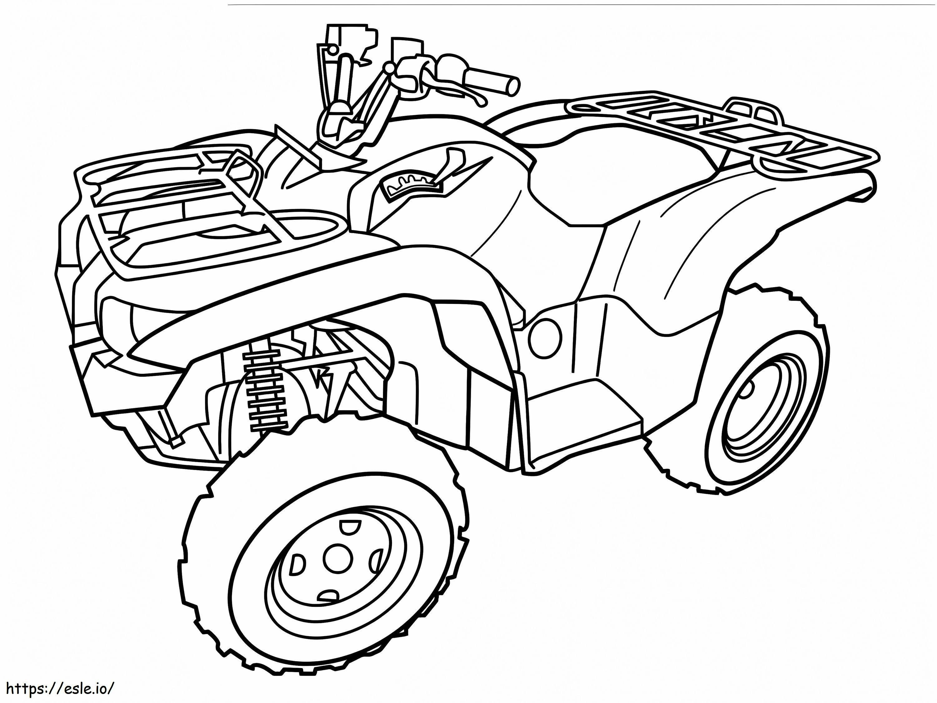 Yamaha ATV coloring page