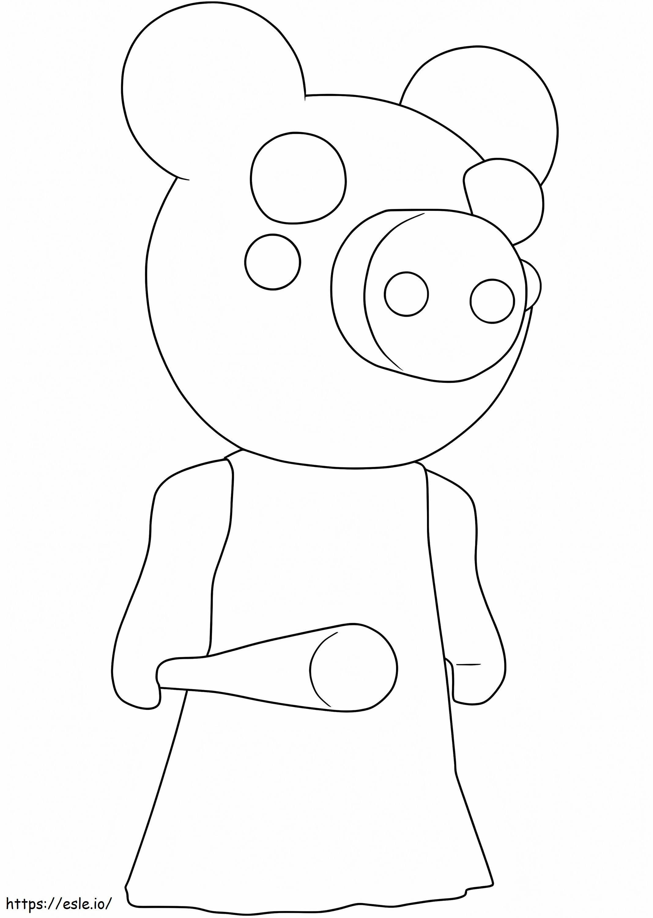 Piggy Roblox 6 coloring page