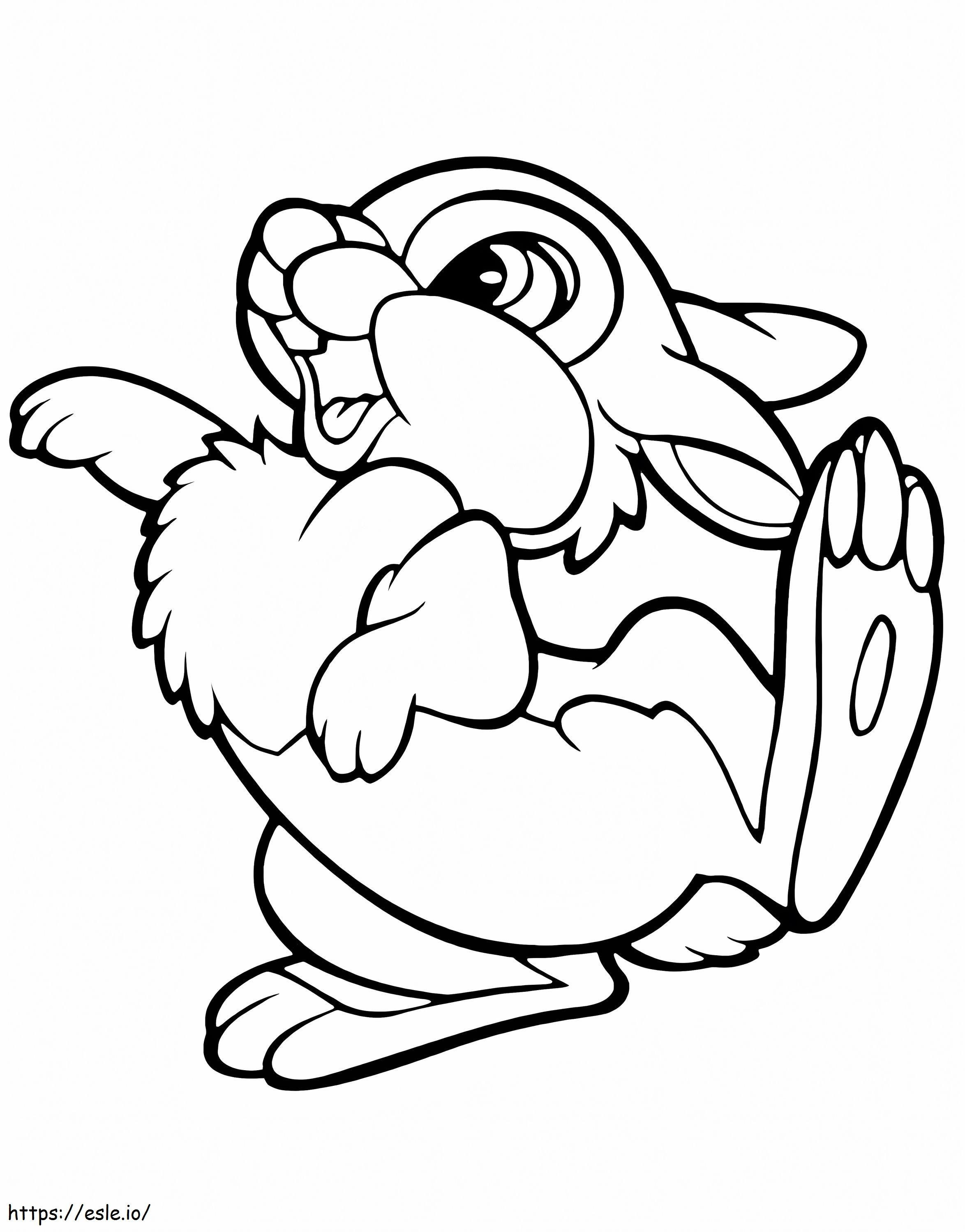 Disney Thumper Rabbit coloring page