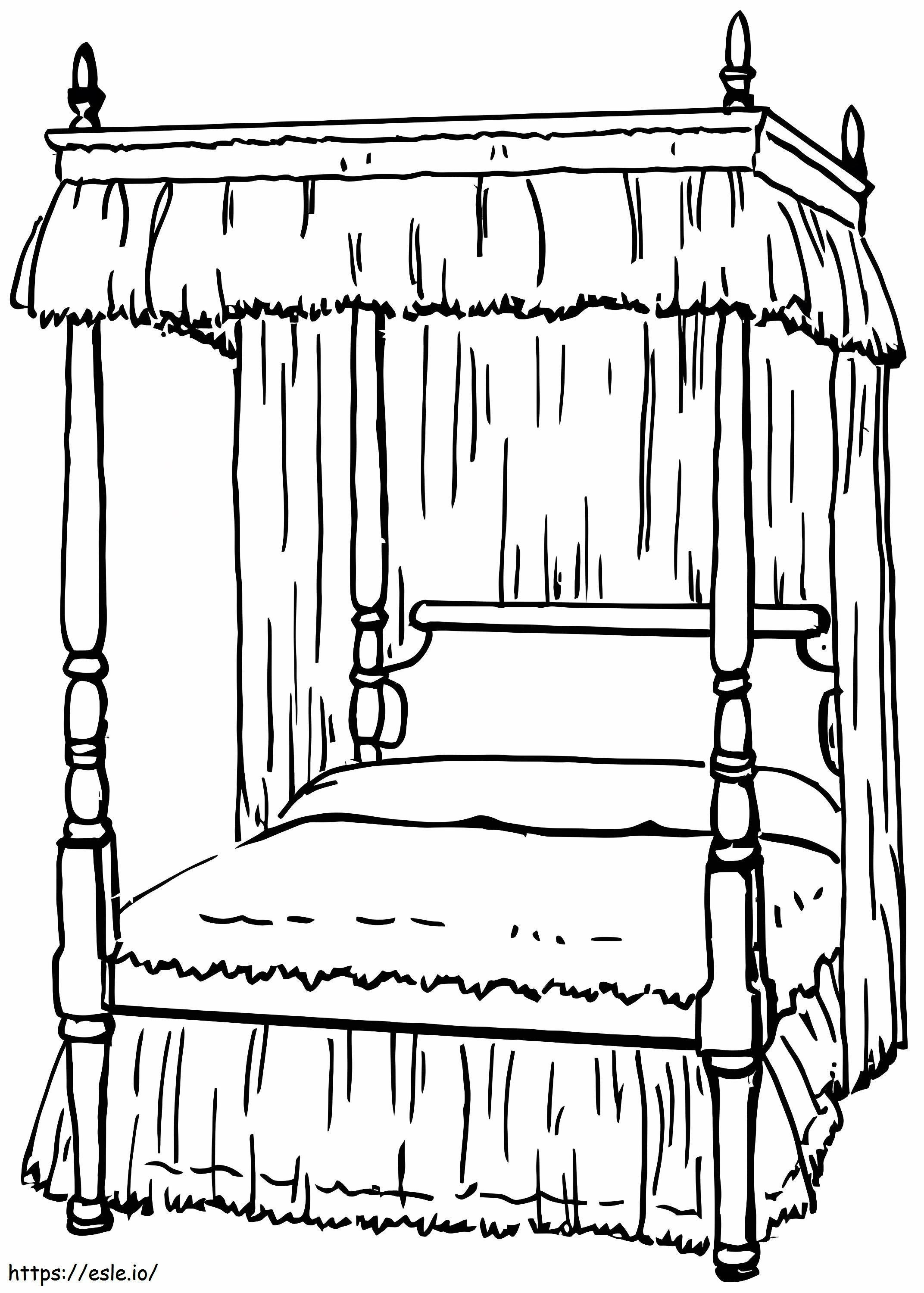 Nice Bed coloring page