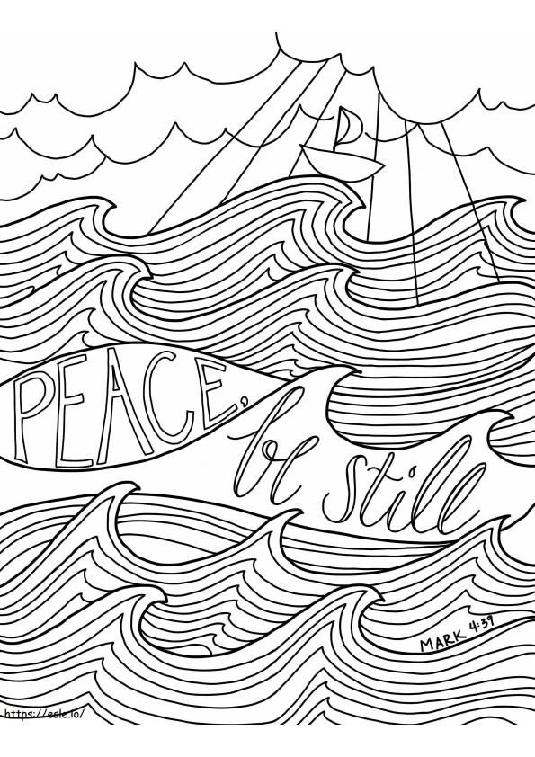 Peace Be Still Bibel ausmalbilder