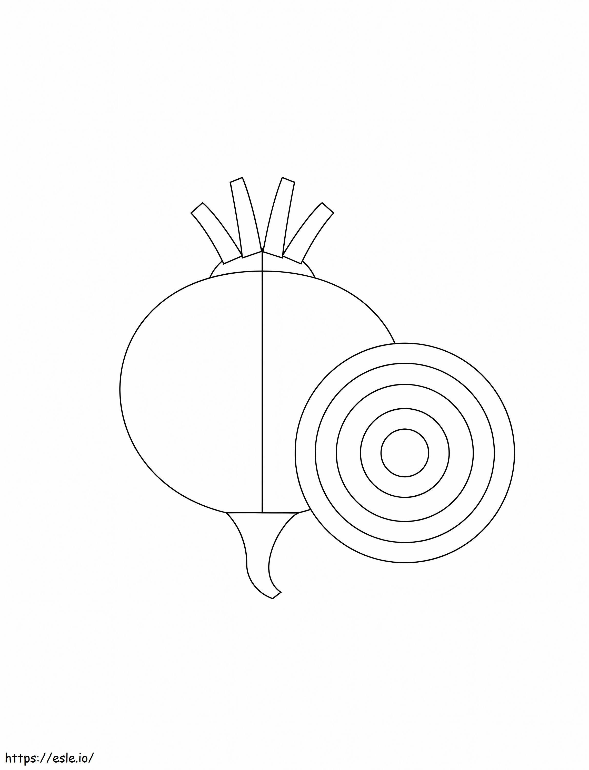 Amazing Onion coloring page