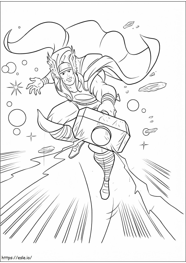 Mighty Thor coloring page