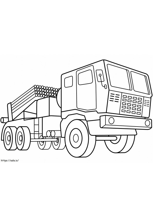 Multiple Launch Rocket System coloring page
