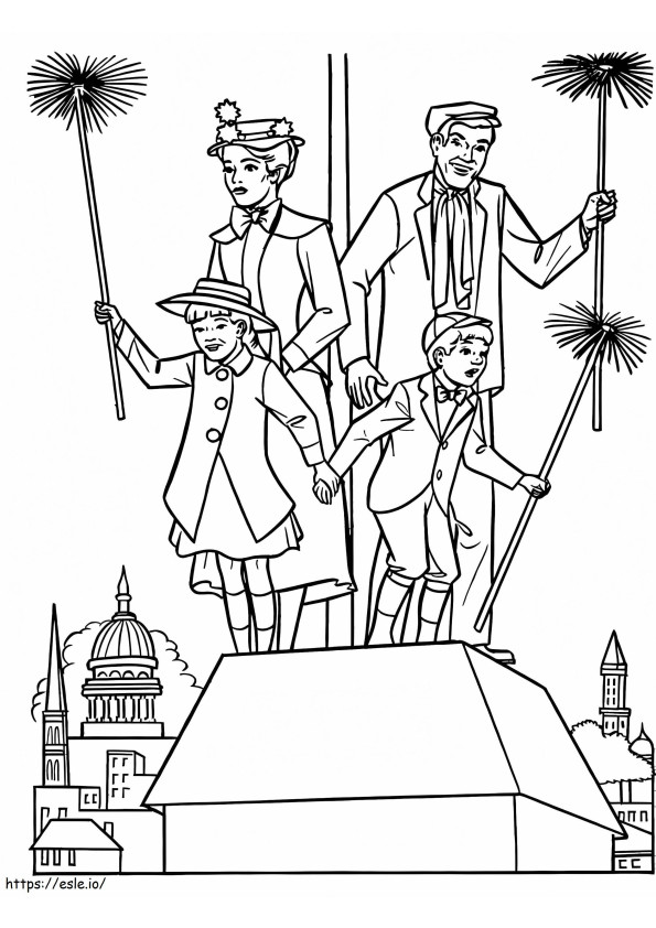 Coloriage Mary Poppins 2 à imprimer dessin