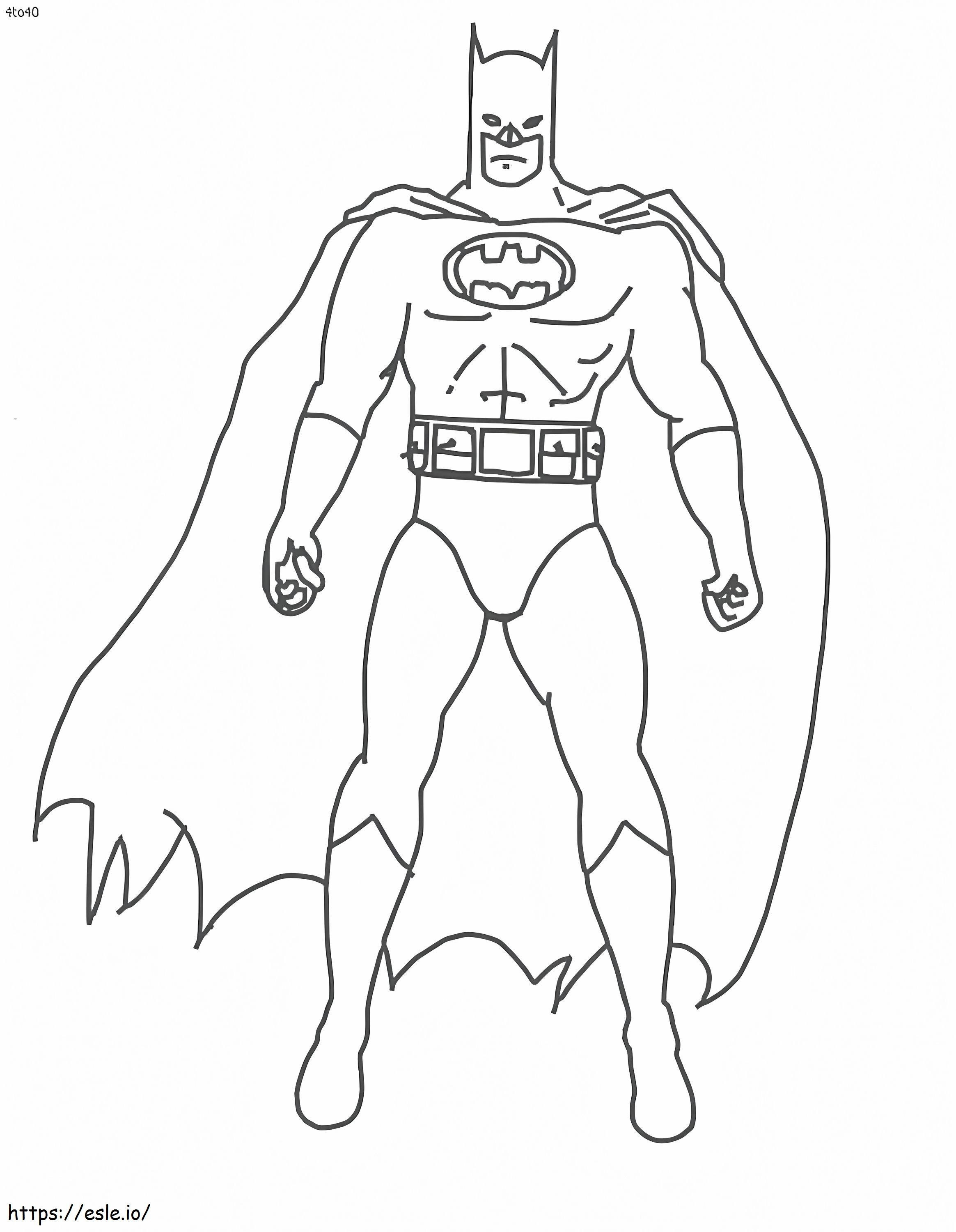 Basic Batman coloring page