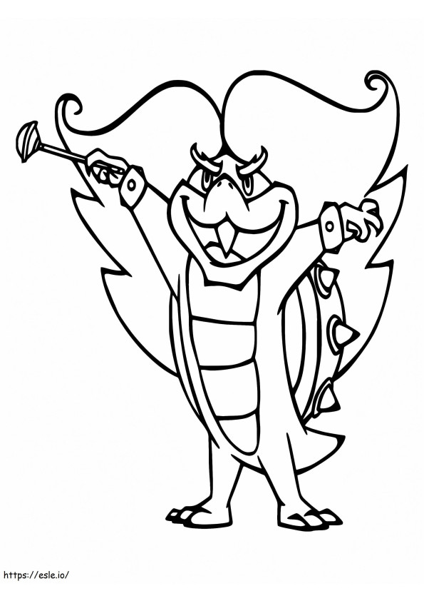 Glad Baby Bowser coloring page
