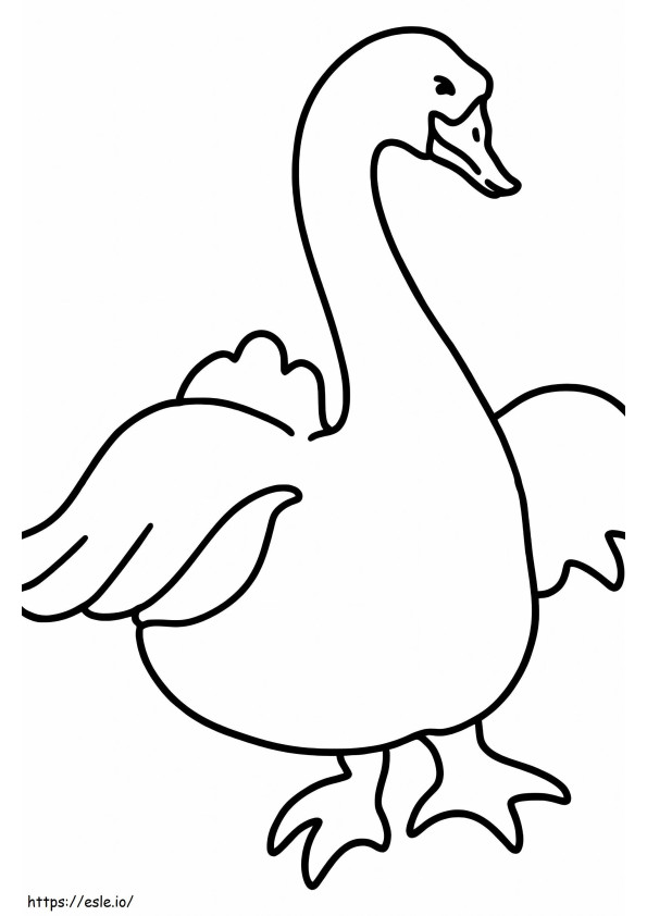 Printable Goose coloring page