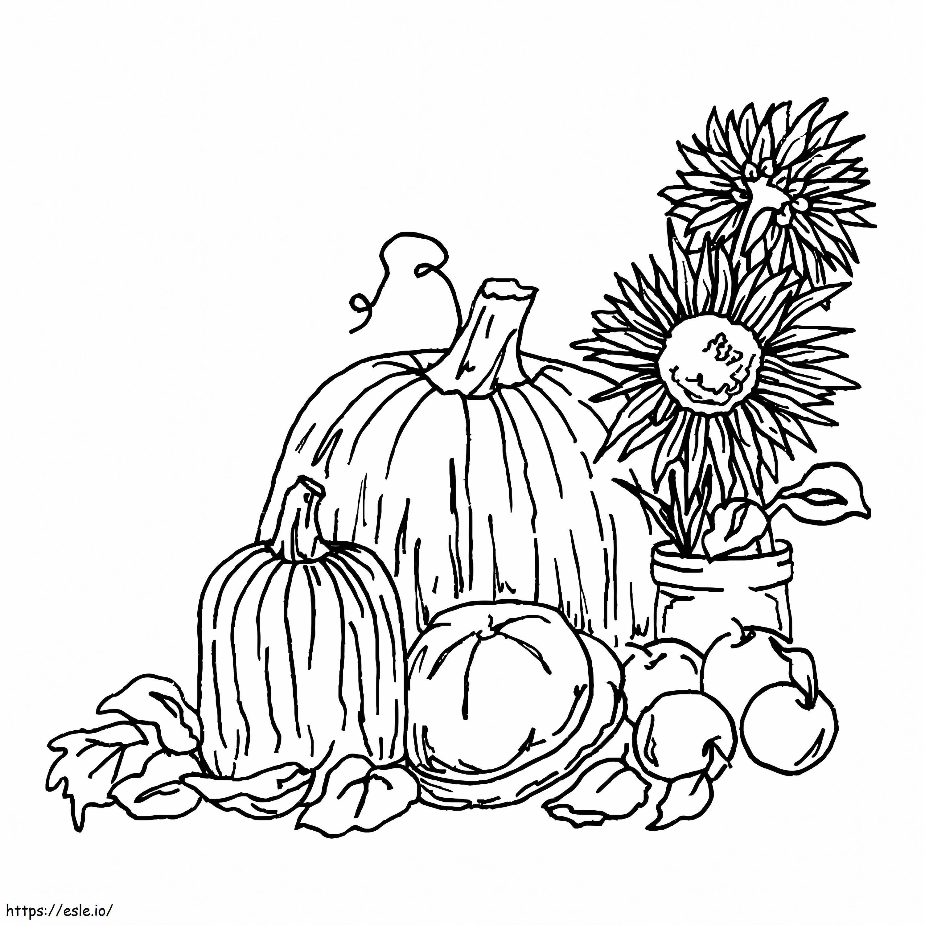 Fall Harvest 3 coloring page