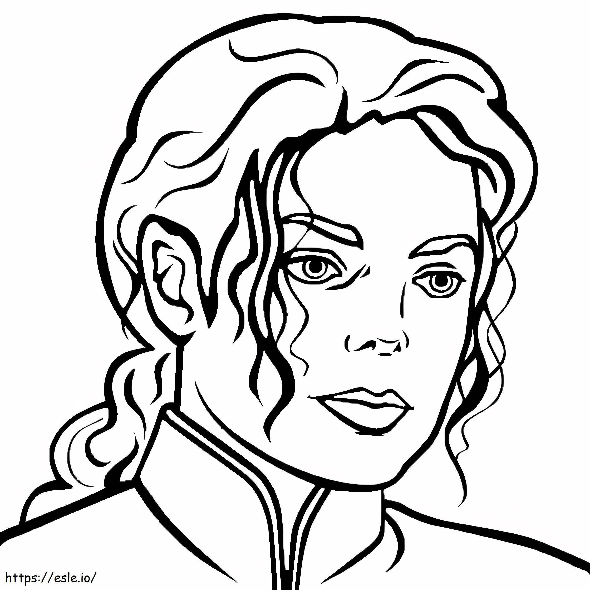 Cara De Michael Jackson para colorir