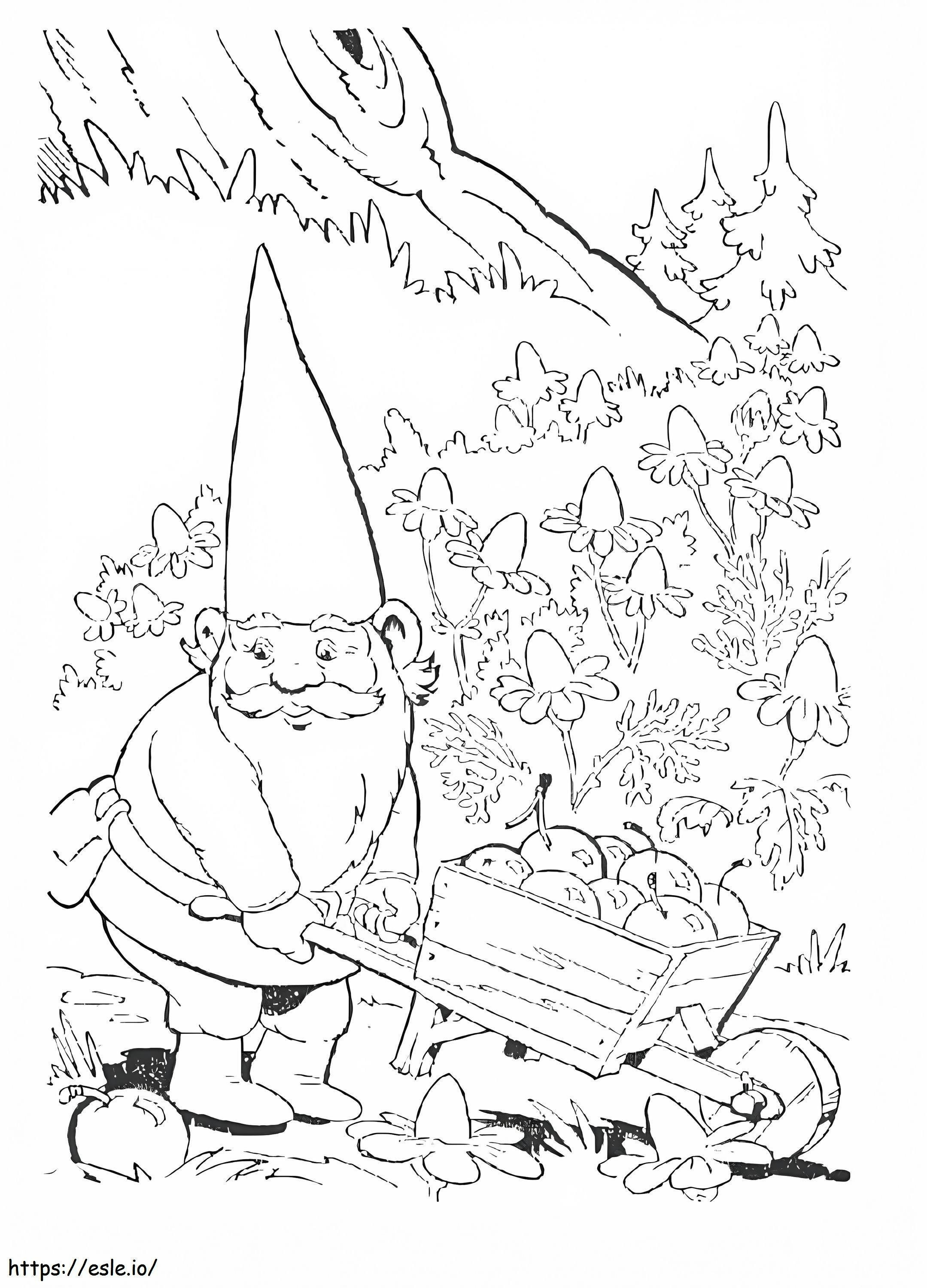 Coloriage David le Gnome 4 à imprimer dessin