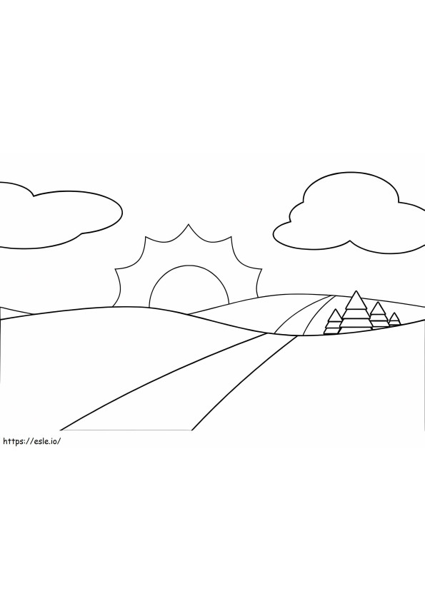 Printable Road coloring page