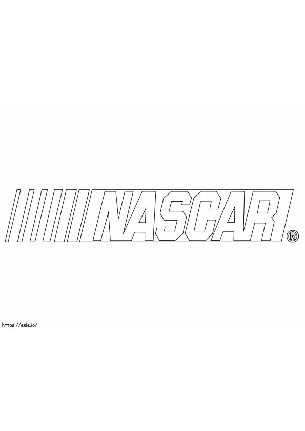 Logo NASCARA kolorowanka