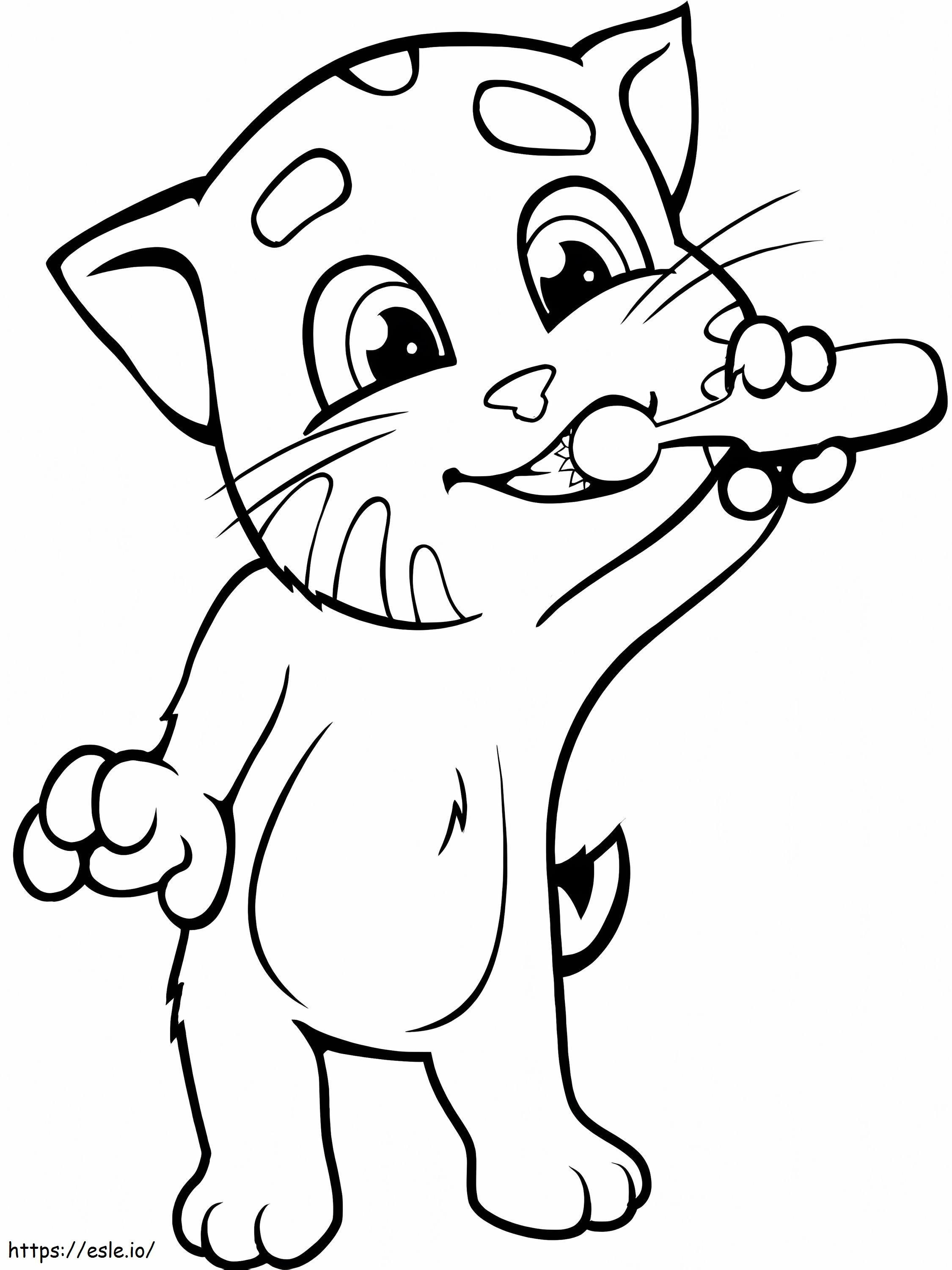 Brush Your Teeth With Tom coloring page