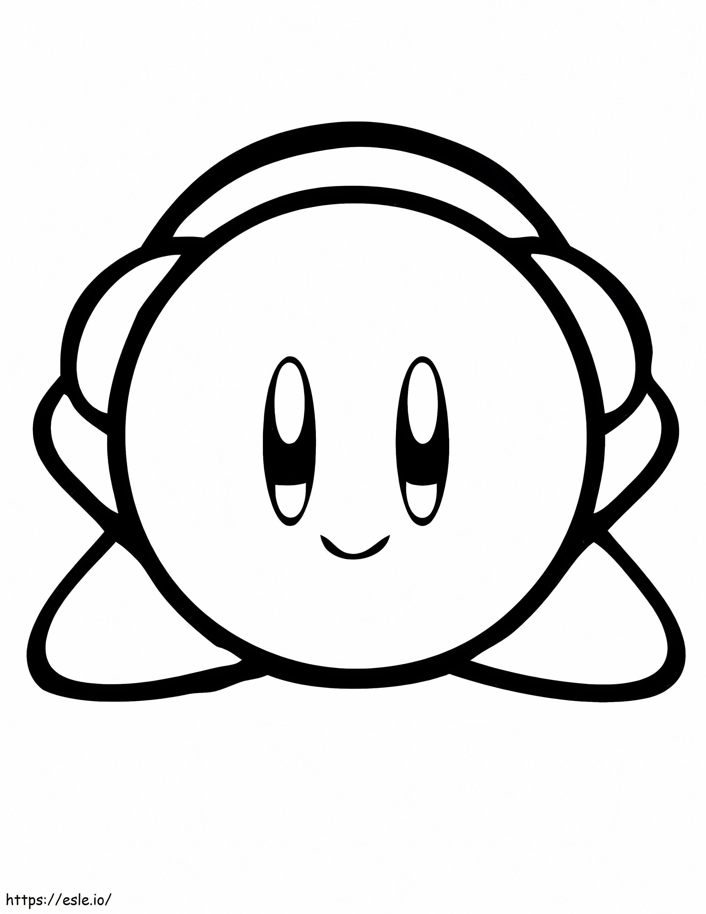 Kirby é fofo para colorir
