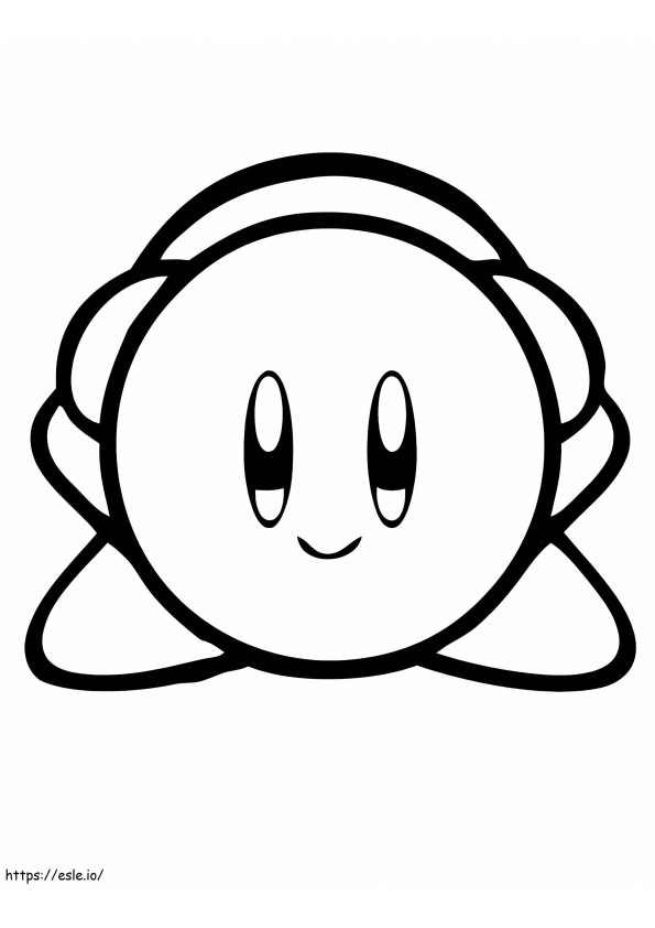 Kirby Is Cute coloring page