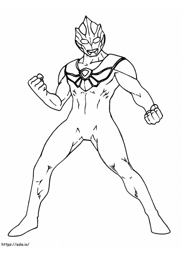 Ultraman 4 Gambar Mewarnai