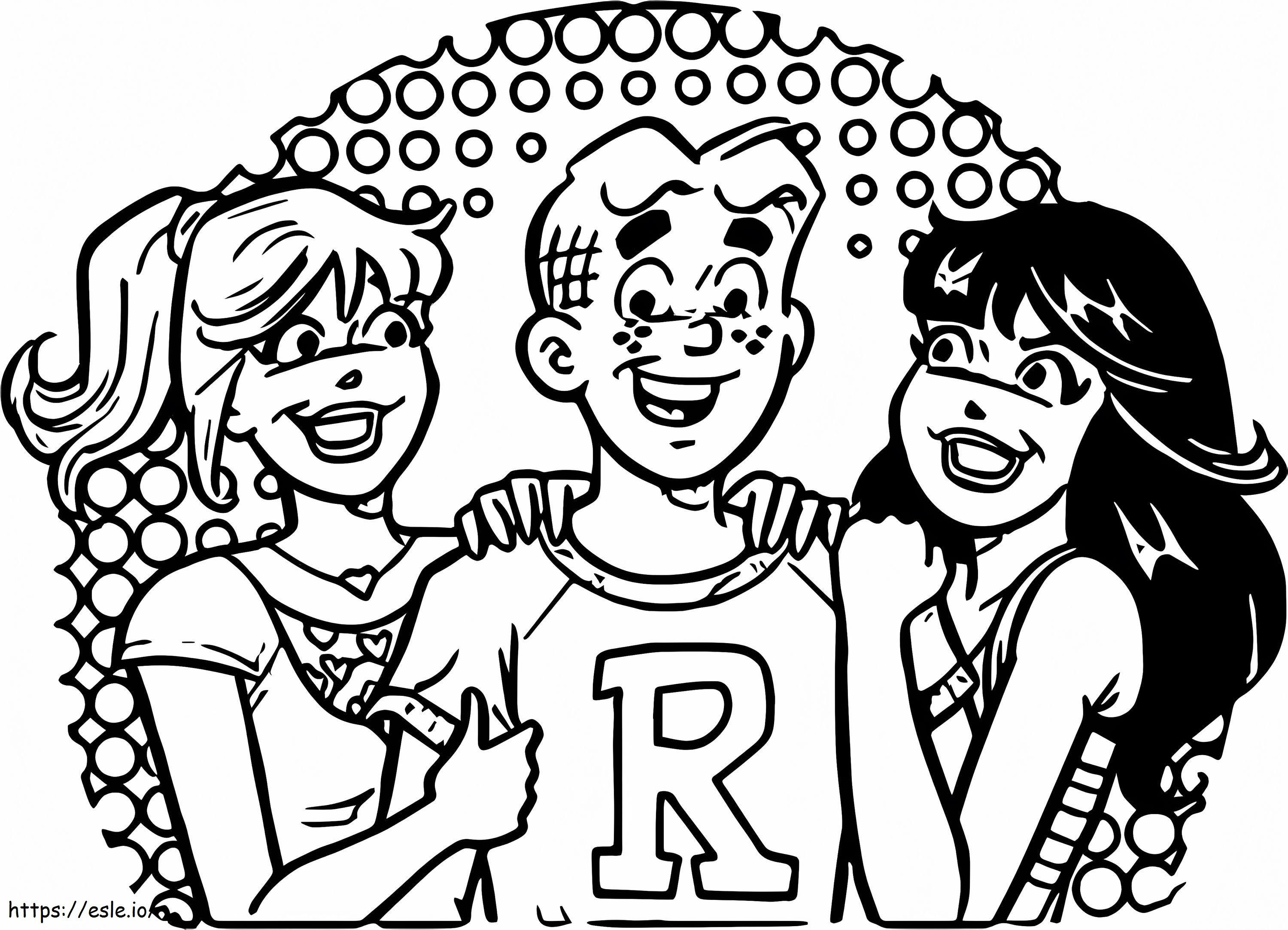 Archie Andrews Riverdale 1 de colorat