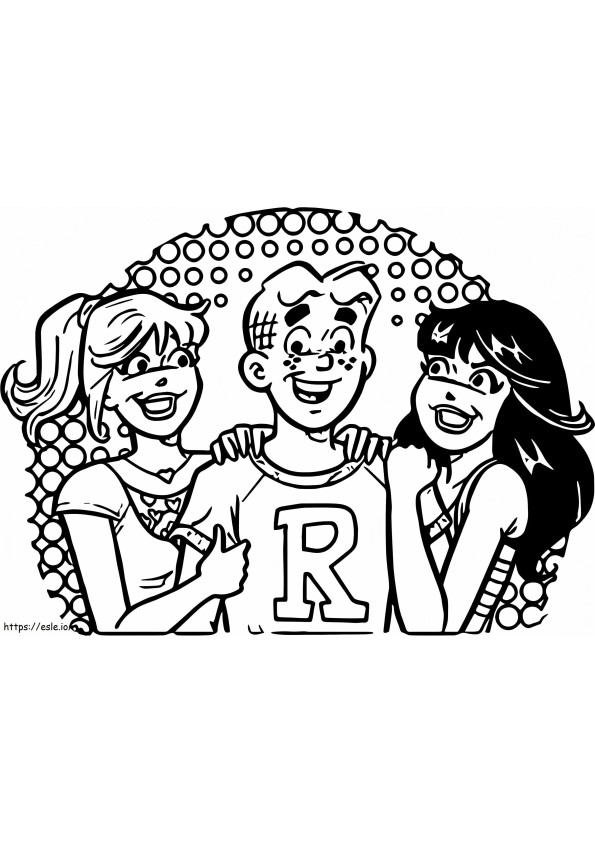 Archie Andrews Riverdale 1 de colorat