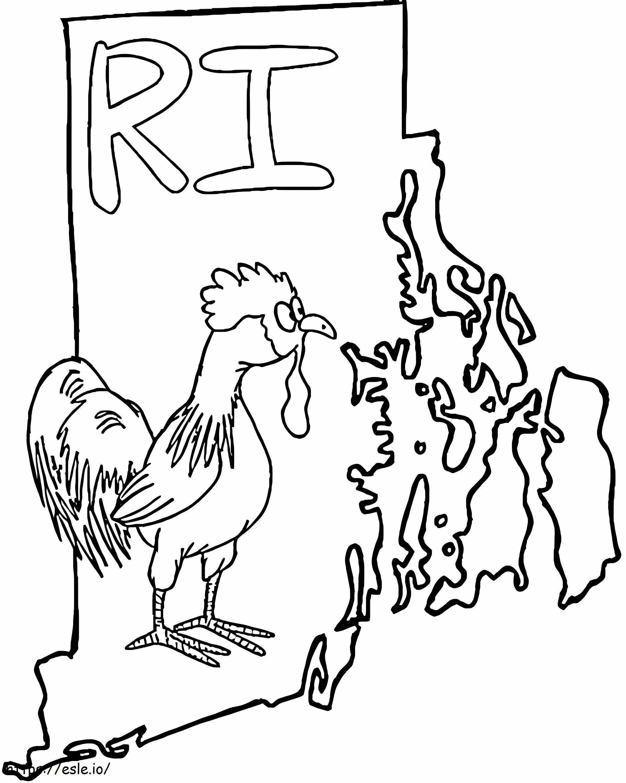 Free Printable Rhode Island coloring page