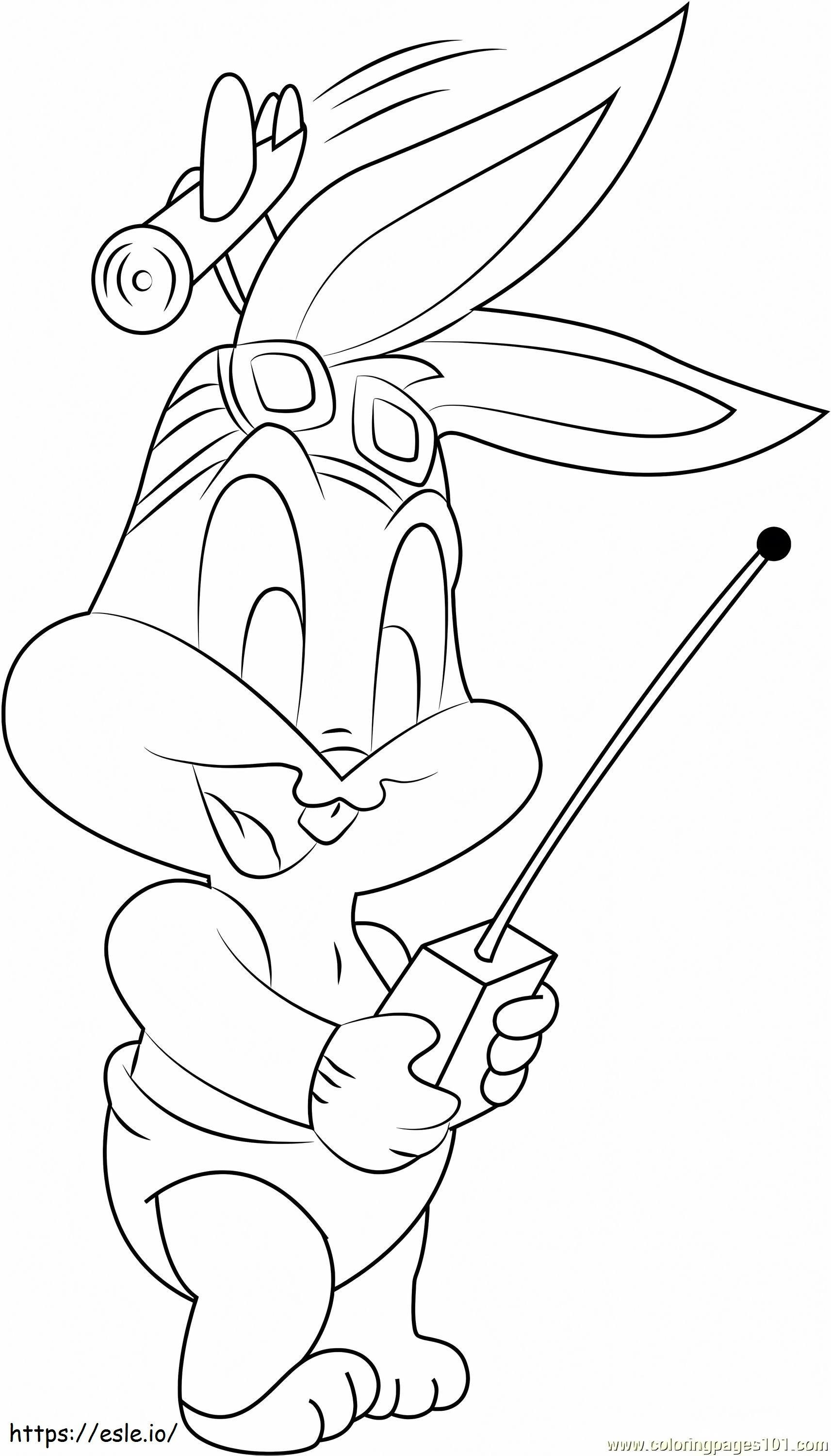 Bugs Bunny Perfecto kleurplaat kleurplaat