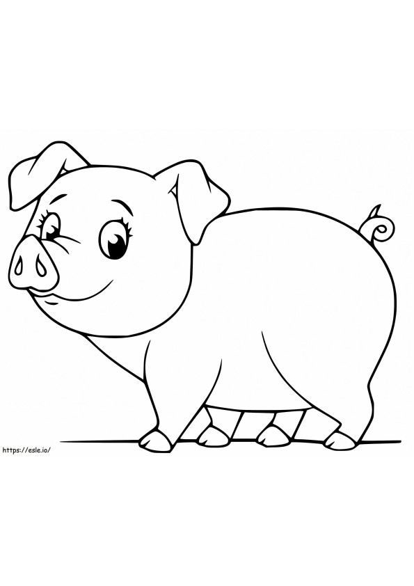 Baby Pig 1 coloring page
