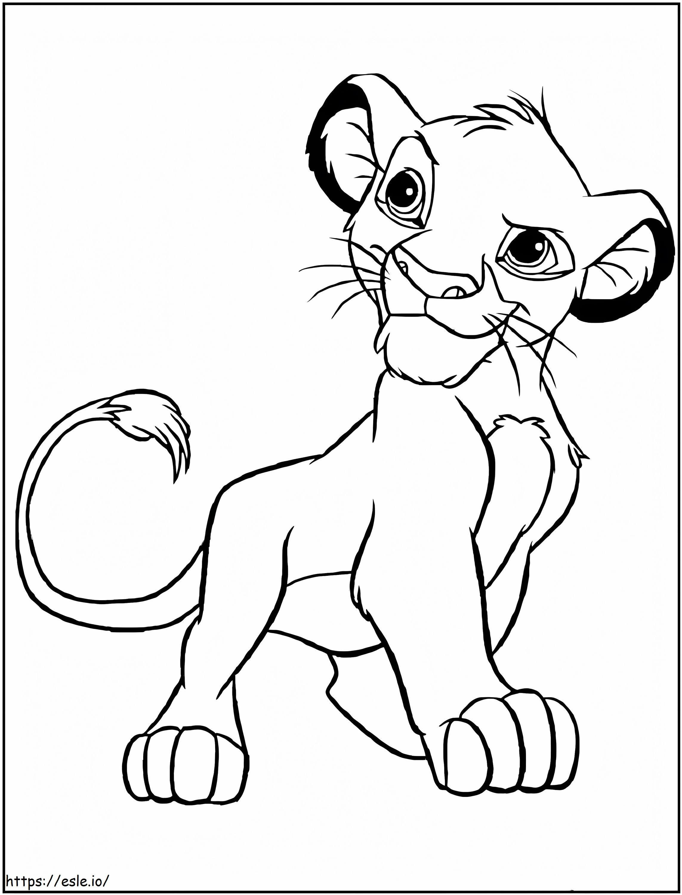 Coloriage Lion 2 à imprimer dessin