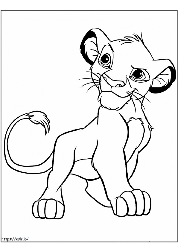 Coloriage Lion 2 à imprimer dessin