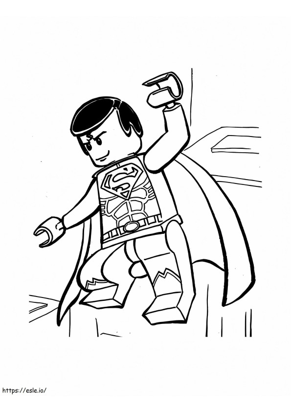 lego superman Gambar Mewarnai