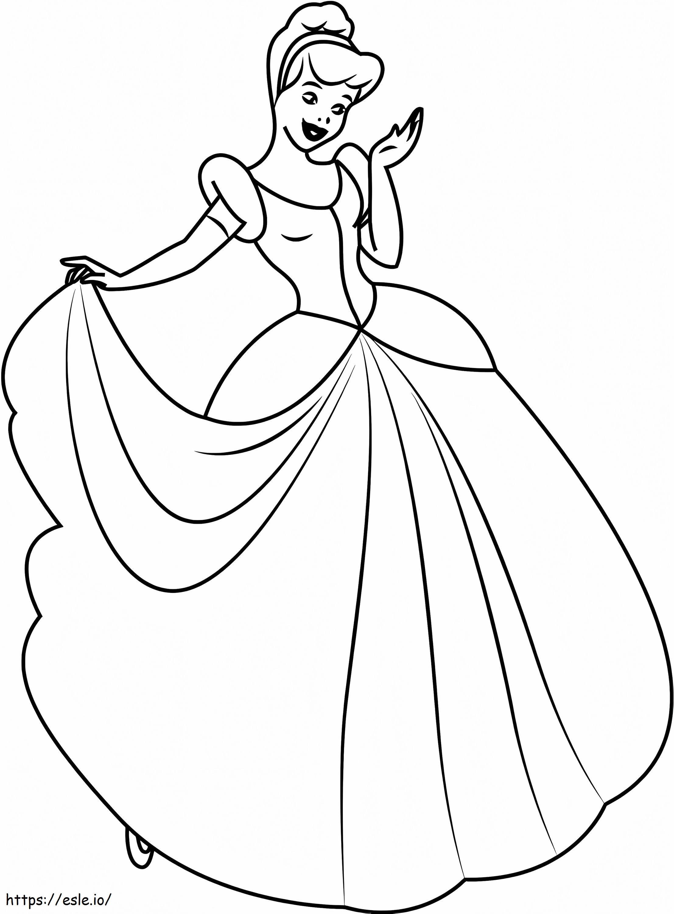 Cinderella Drawing coloring page