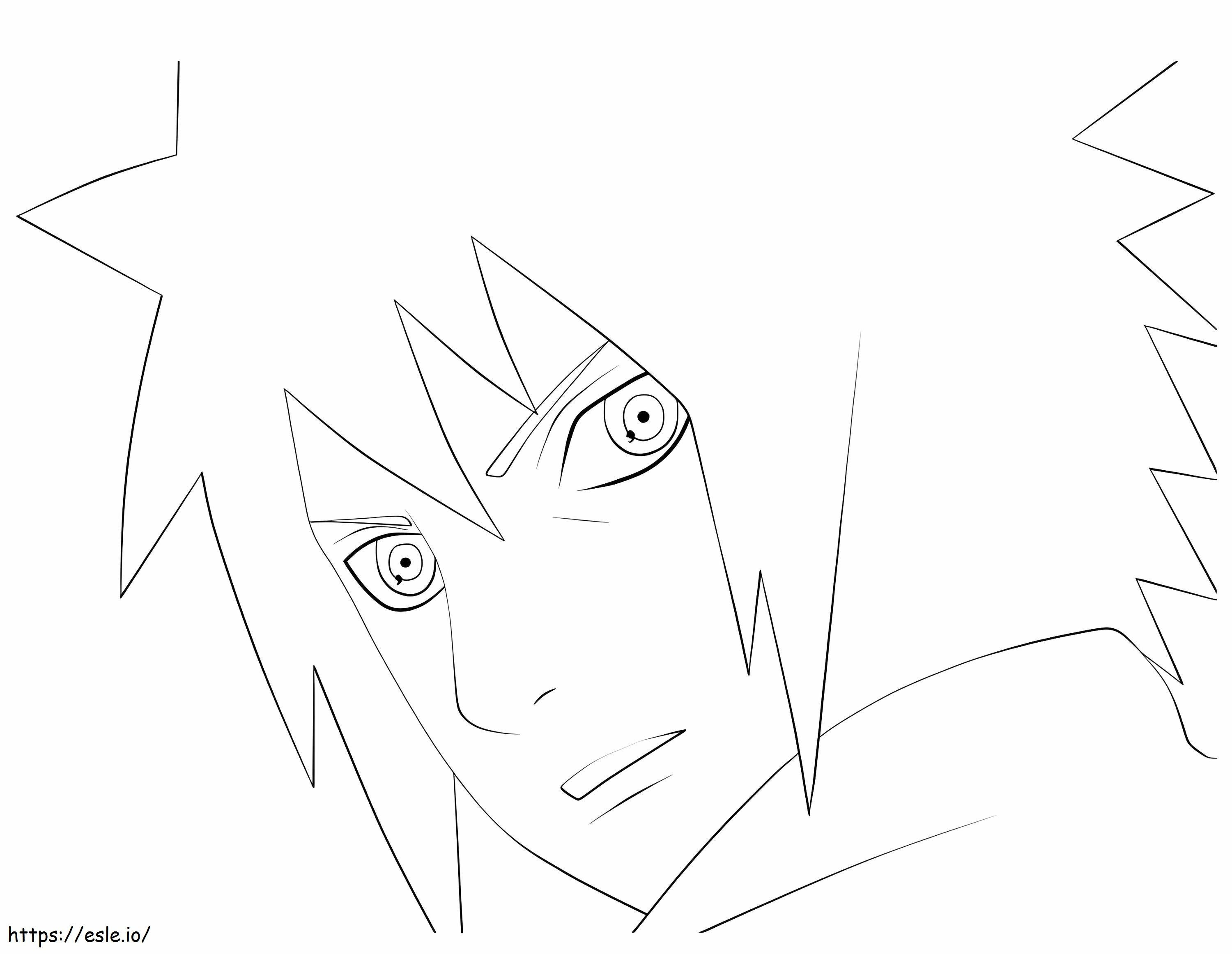 Madara Child Face coloring page