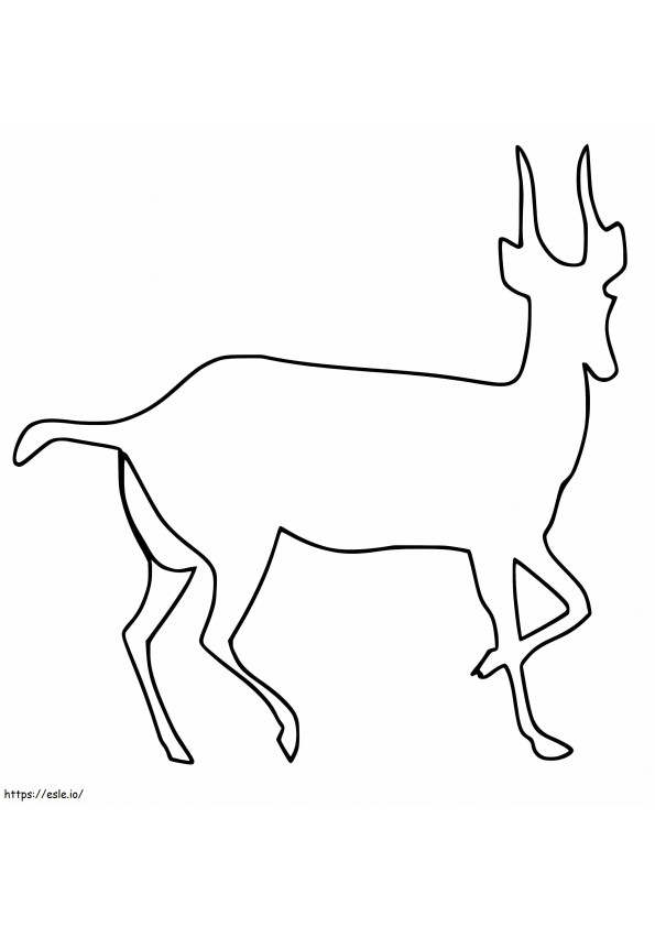 Free Gazelle Outline