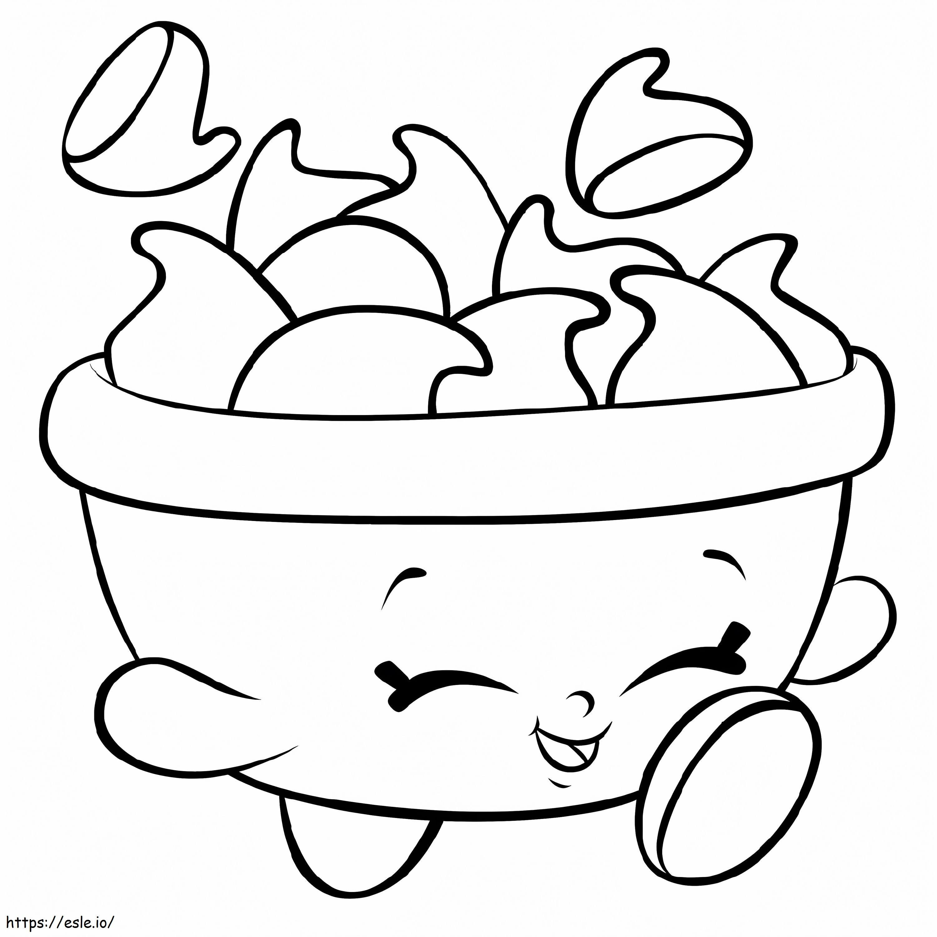 Choc Chips Shopkin coloring page