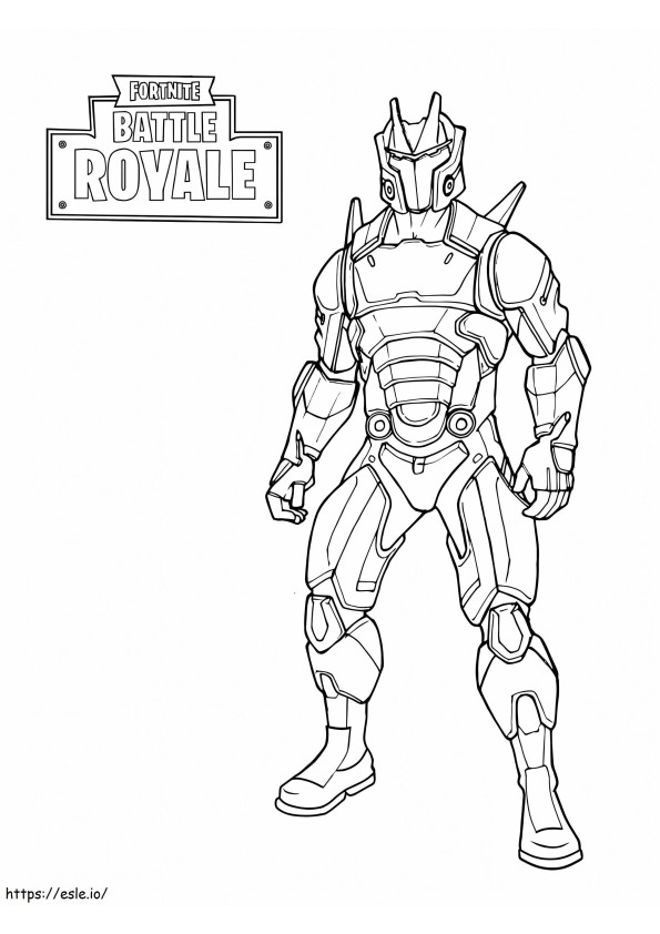 Omega Fortnite 2 coloring page