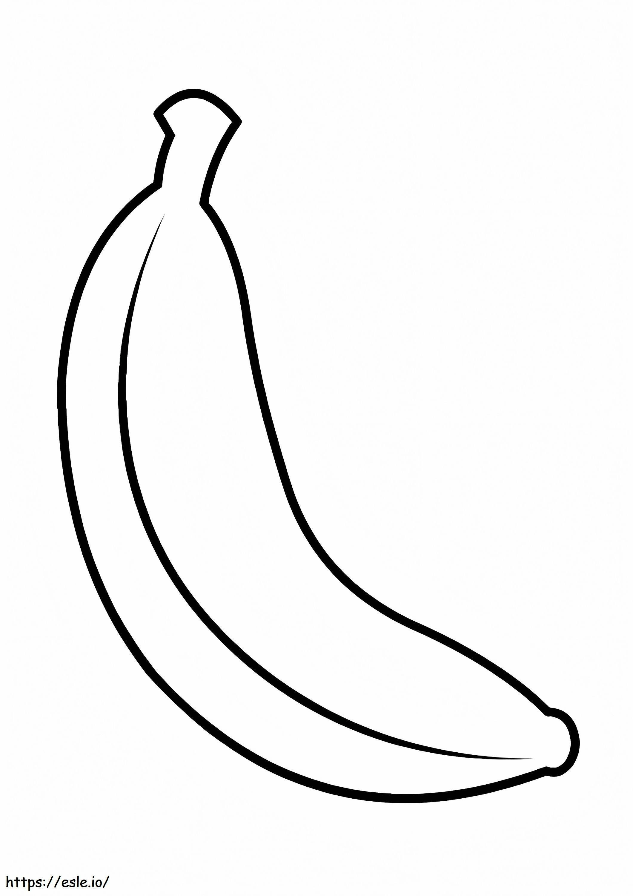 Grote banaan kleurplaat kleurplaat