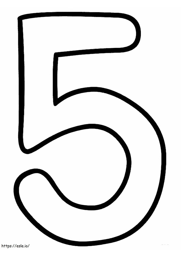 Numer do druku 5 kolorowanka