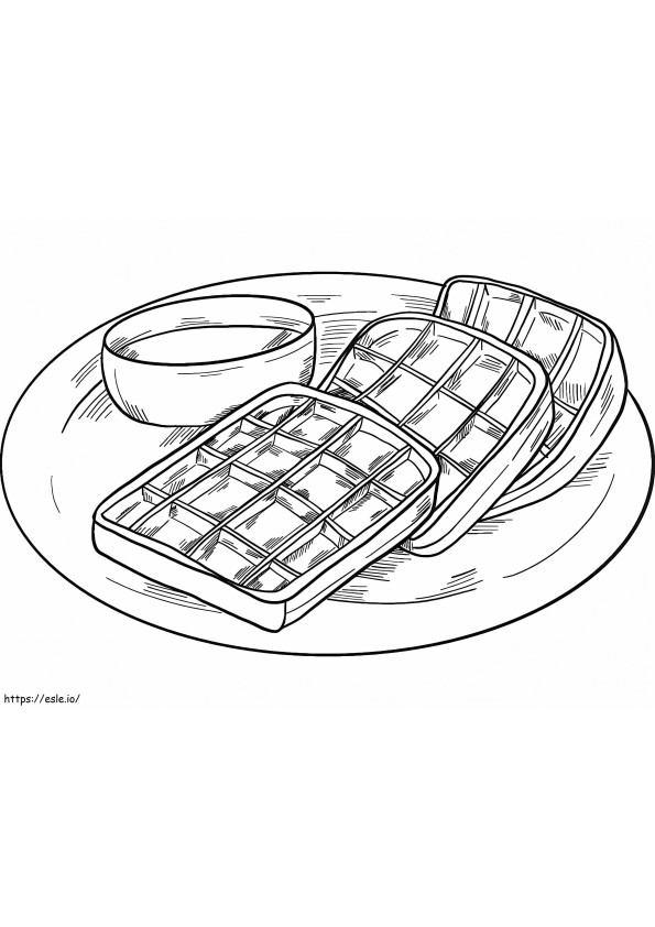 Free Printable Waffles coloring page
