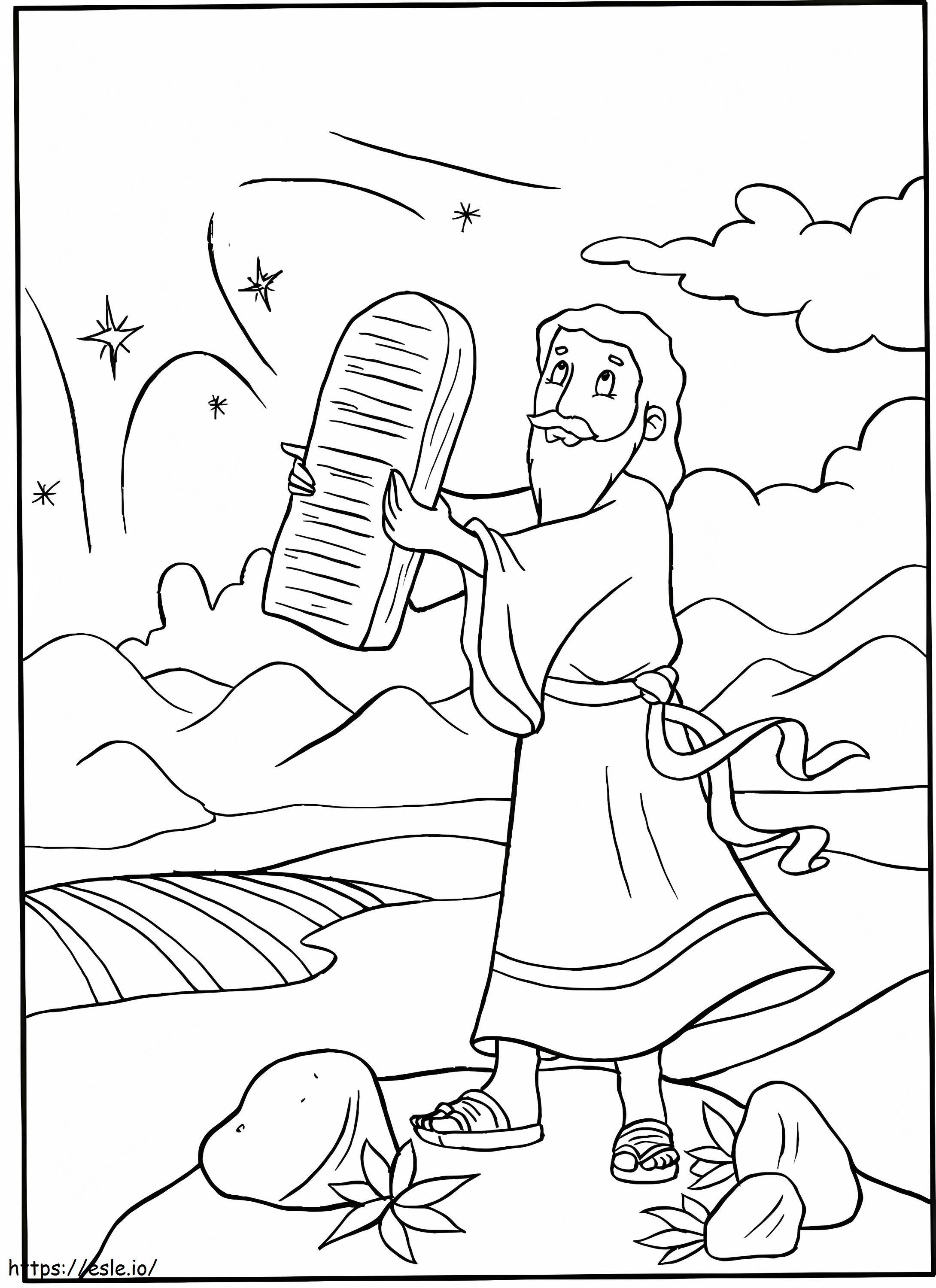 Free Moses coloring page
