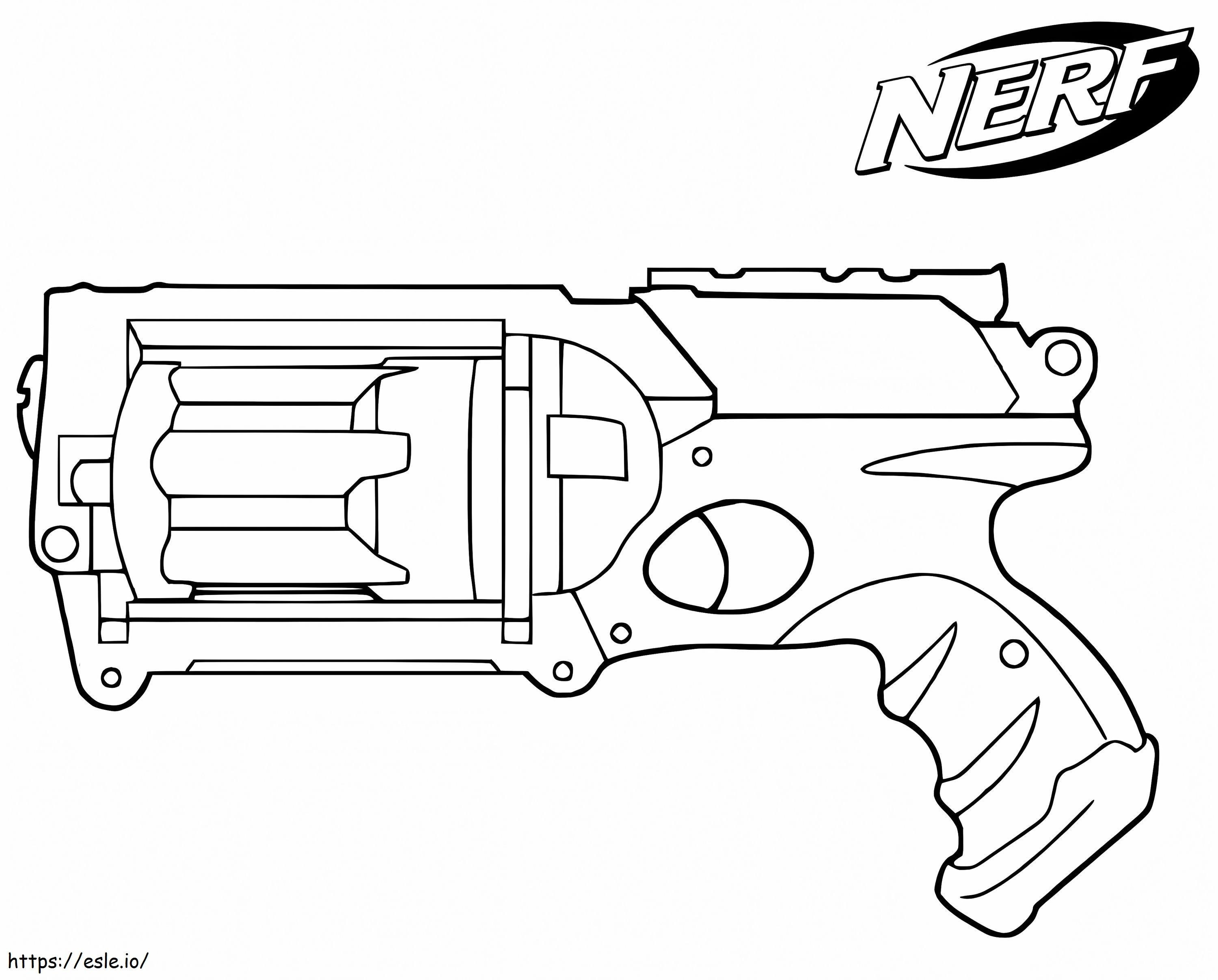 Pistolet NERF kolorowanka