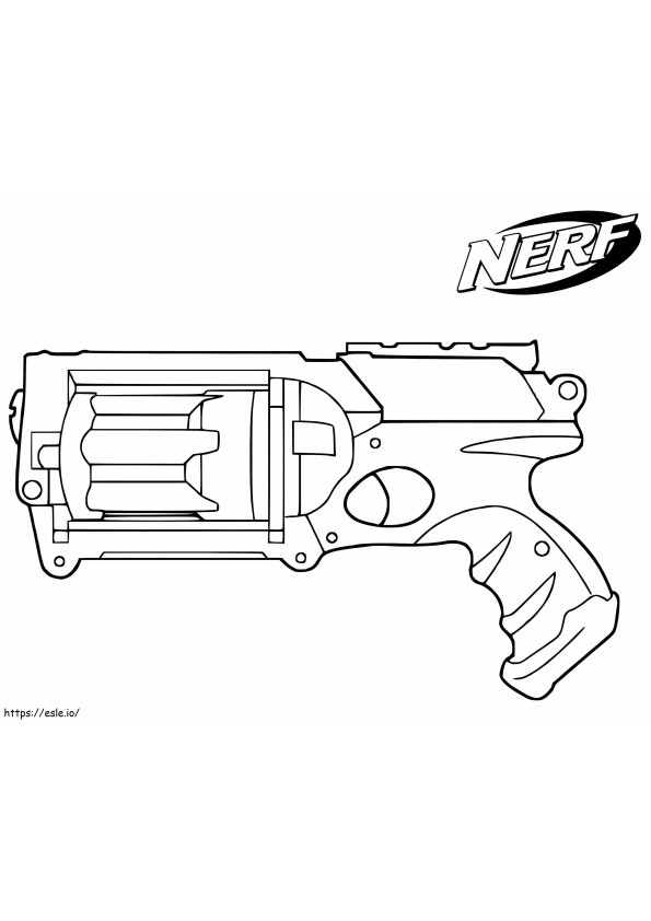 Arma Nerf para colorear