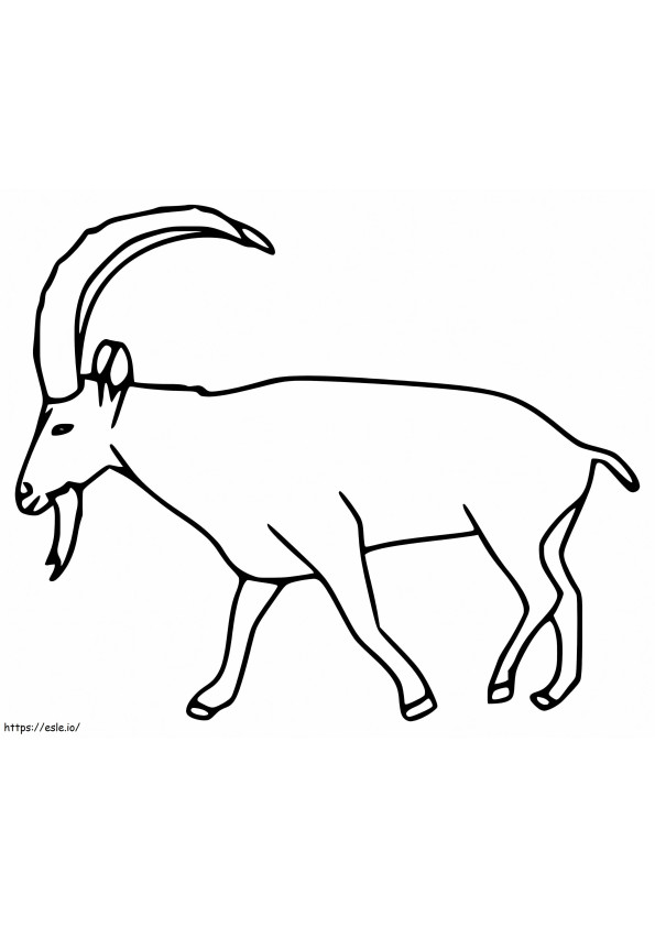 Free Ibex coloring page