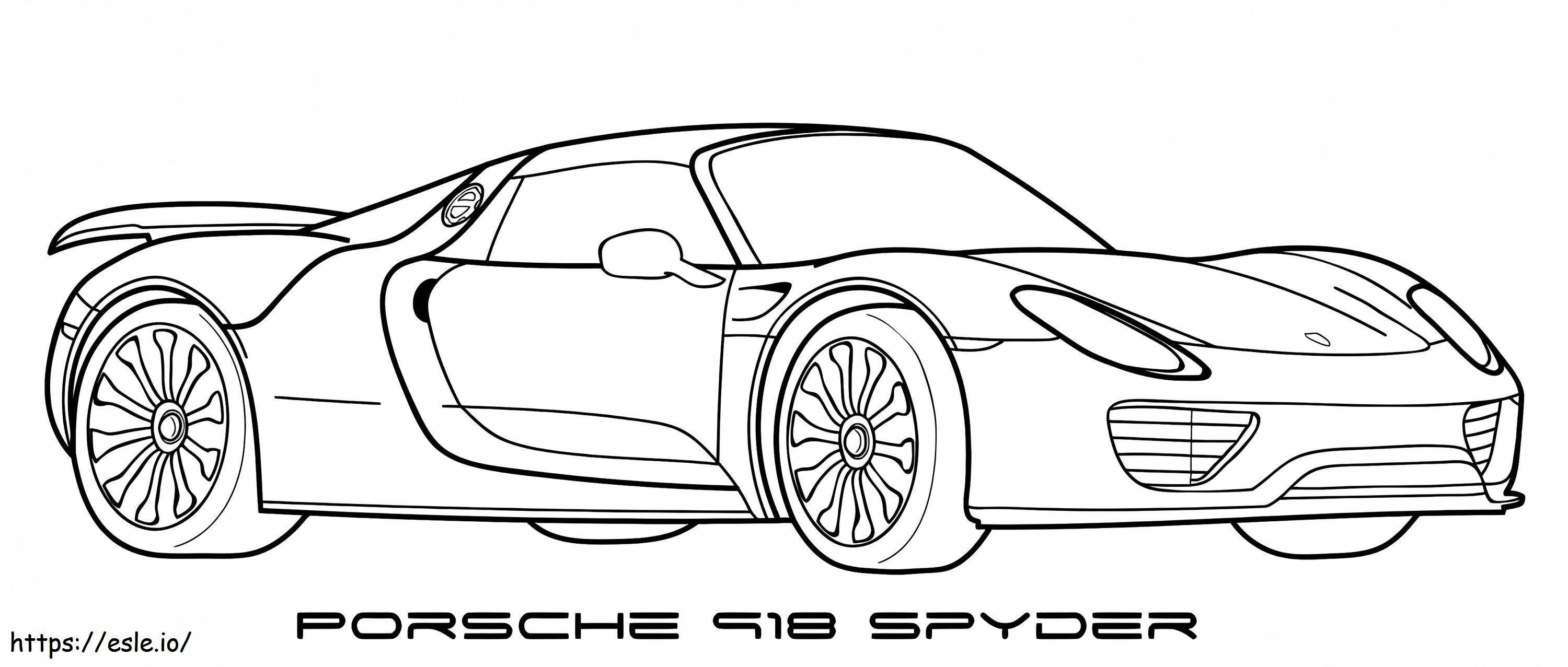 1560496770 Porsche 918 Spyder A4 kleurplaat kleurplaat