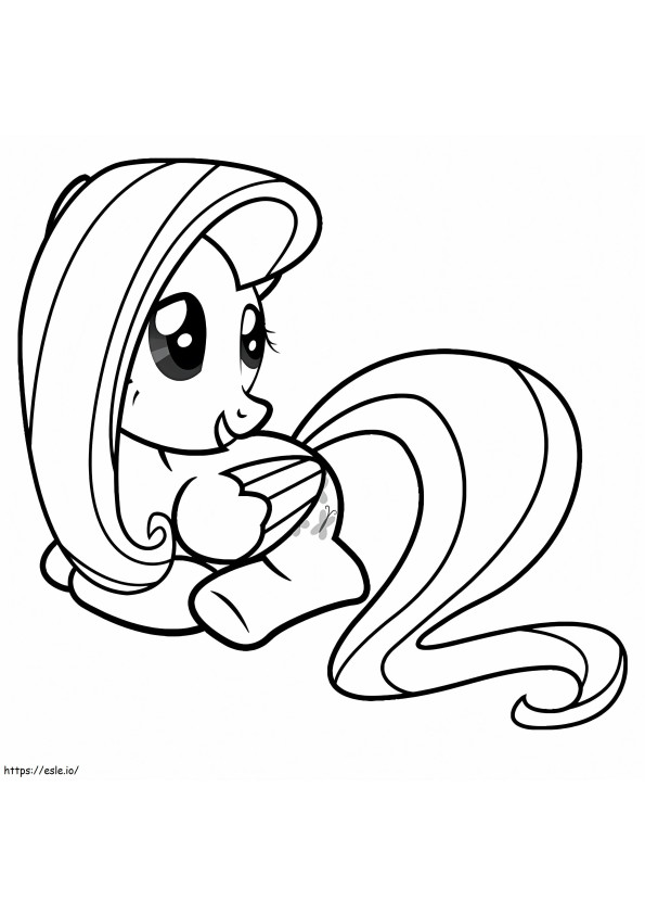 Fantastic Fluttershy coloring page