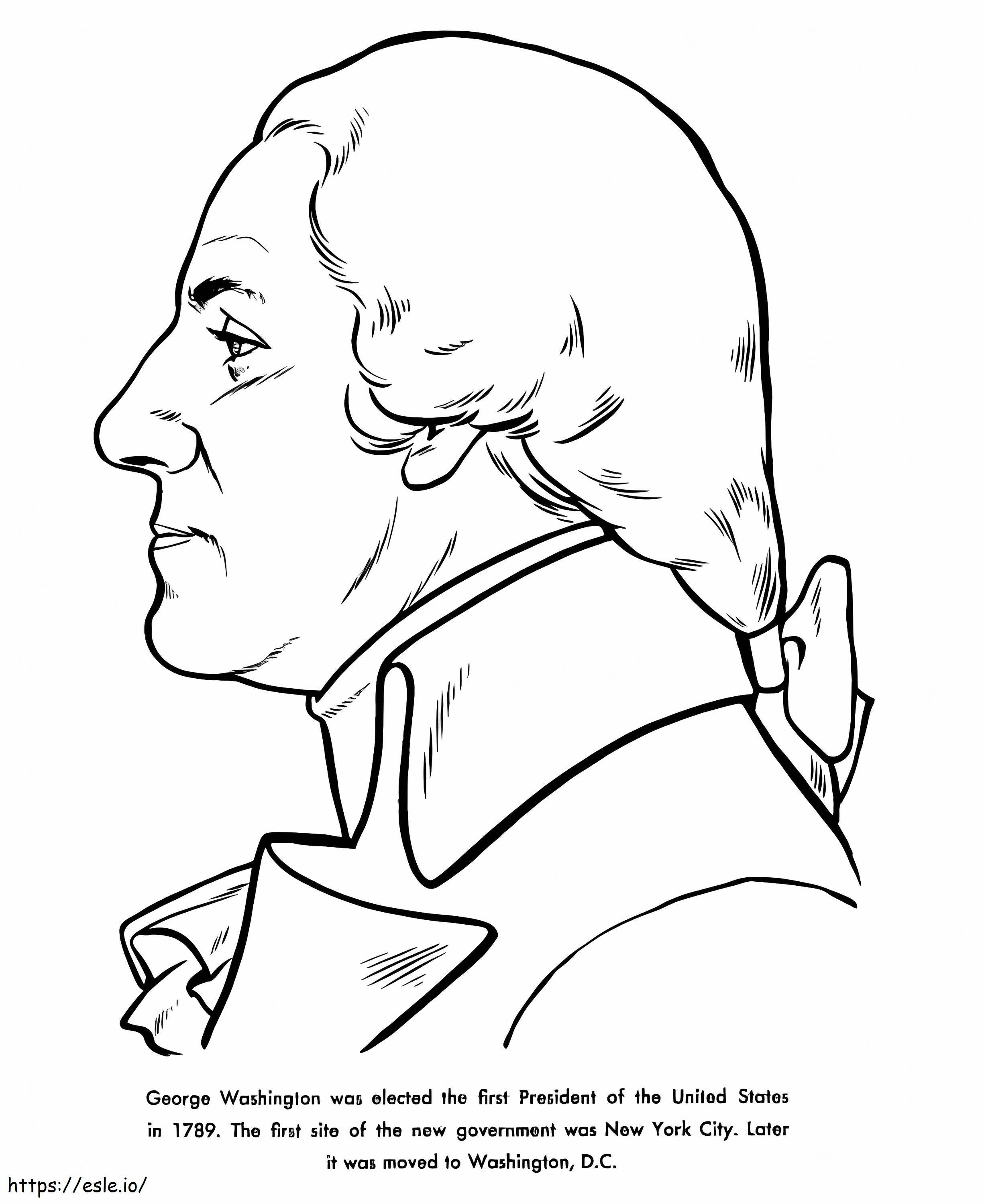 George Washington 14 para colorir