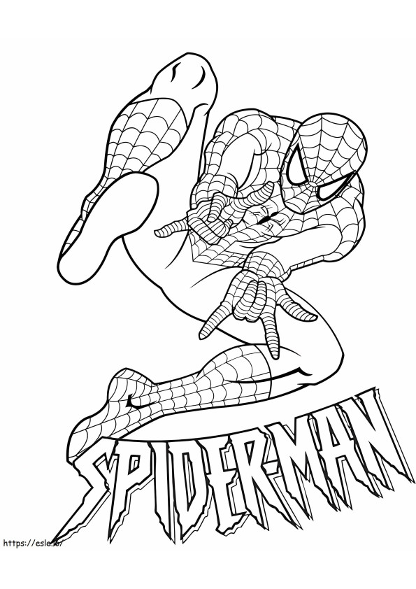 1526807197 Spiderman Free coloring page