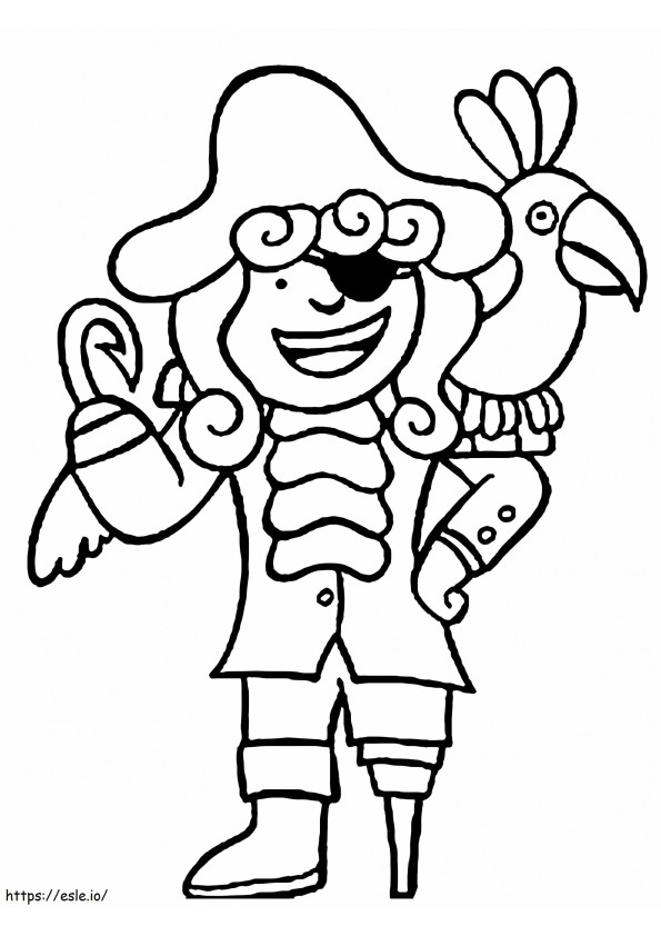 The Pirate Smiles coloring page