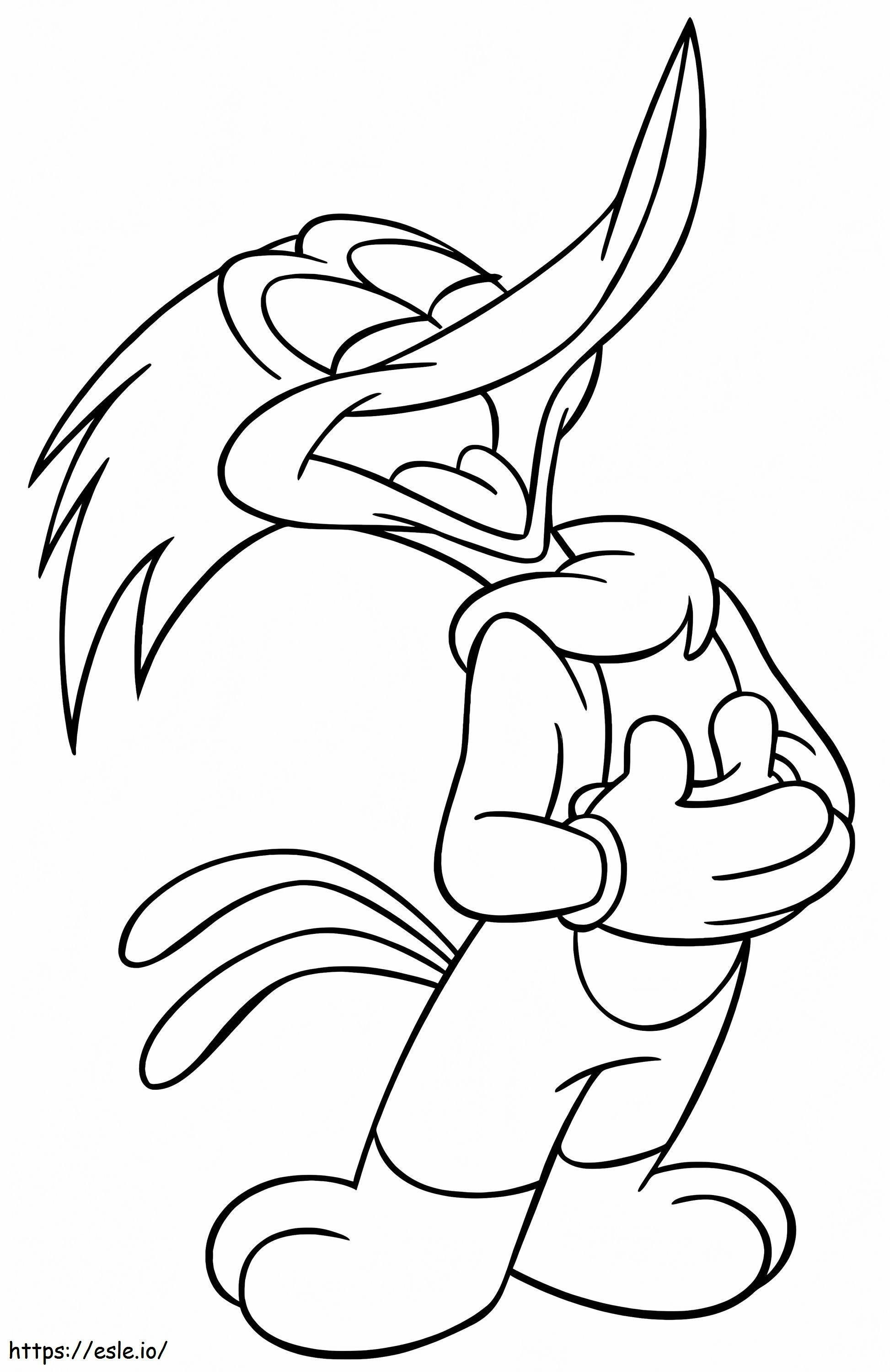 Laughing Woodpecker coloring page