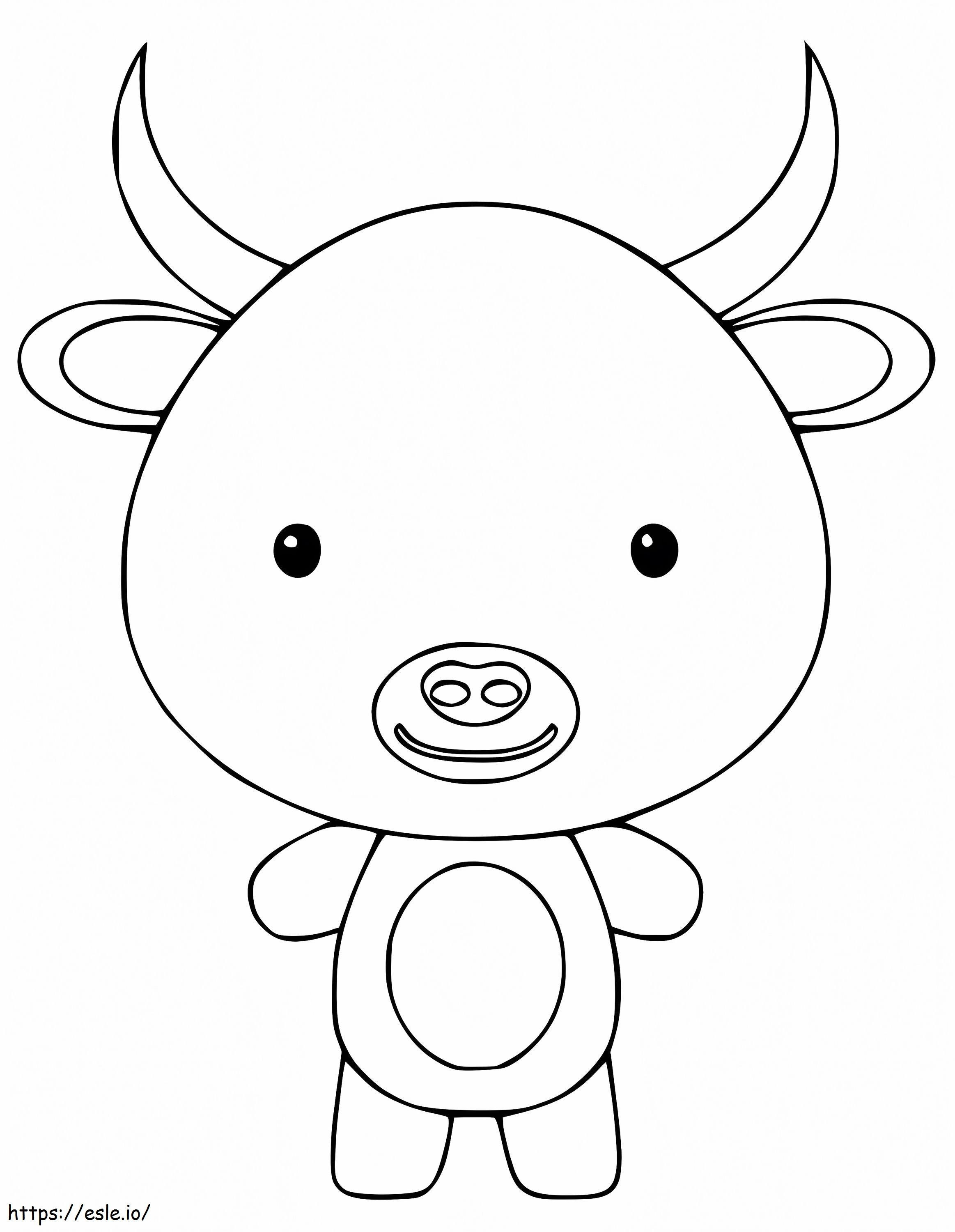 Little Yak coloring page